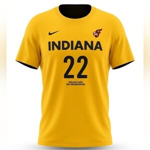 NWT #22 Clark WBNA Nike Indiana Fever Yellow T-Shirt